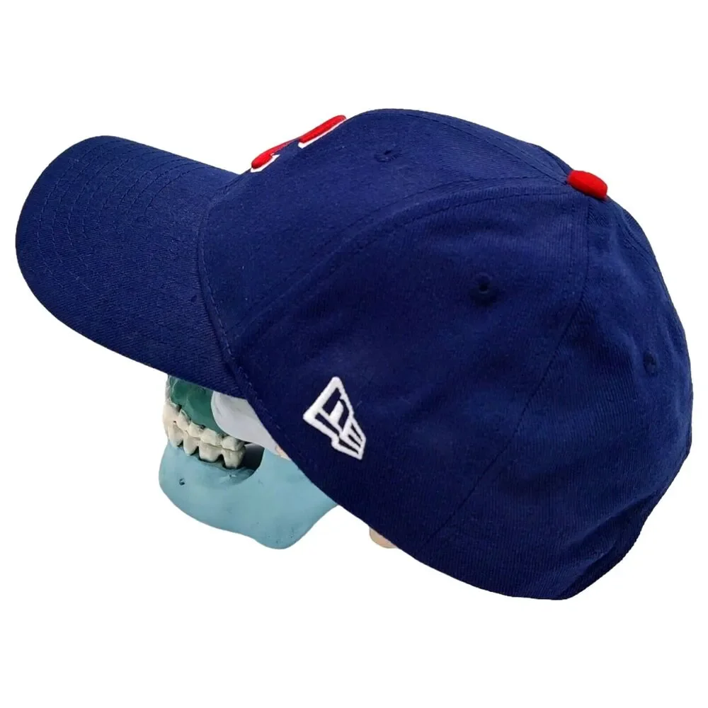 Clean New Era Chicago Cubs Blue Cap Hat Genuine Merchandise Acrylic/Wood Blend